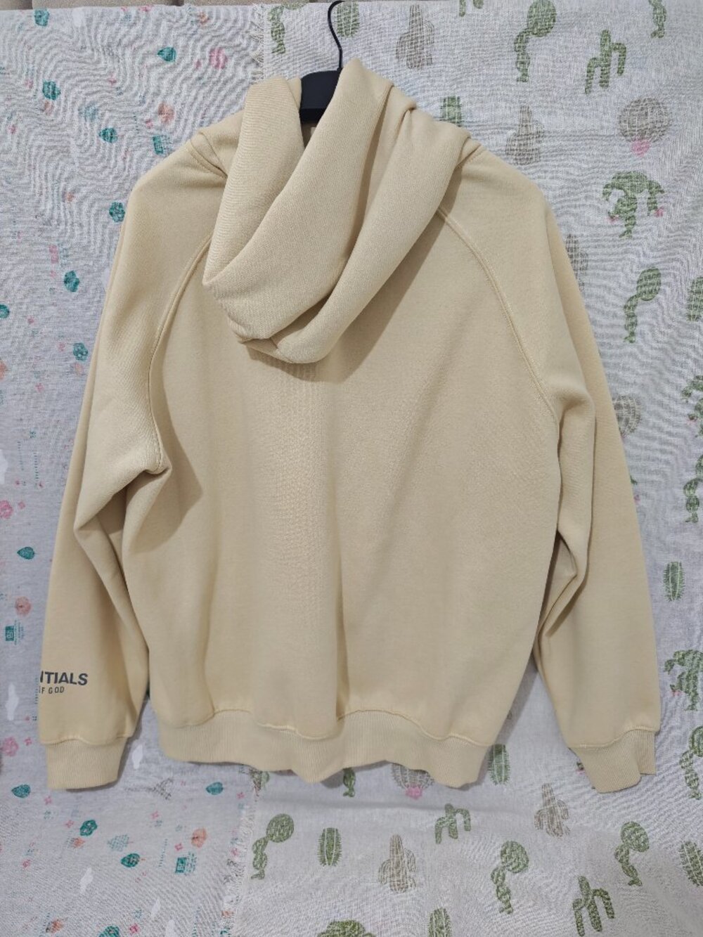 Beige Essentials Fear Of God Hoodie Unisex - Picture 5 of 7